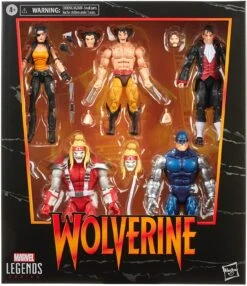 Hasbro Marvel Legends Wolverine 5 Pack With Omega Red, Cyber, Callisto, Jason Wyngarde Action Figures -Hasbro 05010993858255