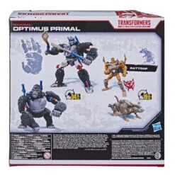 Hasbro Transformers Generations Netflix War For Cybertron: Trilogy Voyager Optimus Primal And Core Rattrap Action Figure Exclusive -Hasbro 5010993829040a