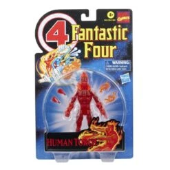 Hasbro Marvel Legends Vintage Retro Collection Fantastic Four Wave Human Torch Action Figure 13 Hasbro Marvel Legends Vintage Retro Collection Fantastic Four Wave Human Torch Action Figure -Hasbro 5010993842544