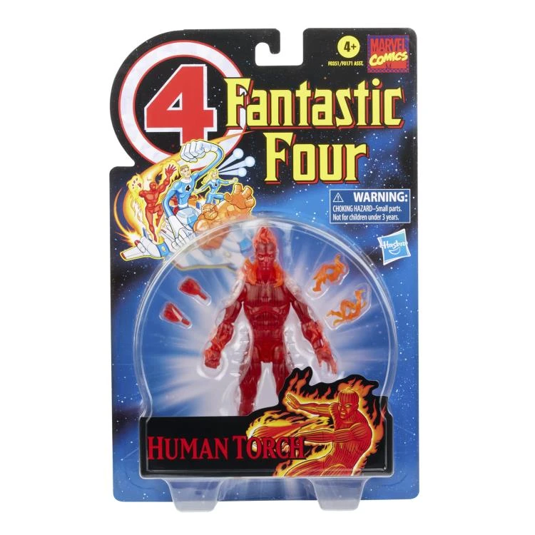 Hasbro Marvel Legends Vintage Retro Collection Fantastic Four Wave Human Torch Action Figure 8 Hasbro Marvel Legends Vintage Retro Collection Fantastic Four Wave Human Torch Action Figure - Image 6