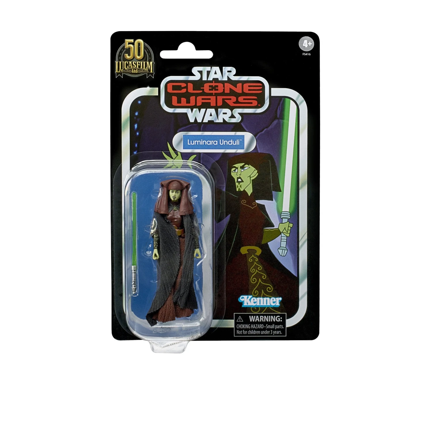 Hasbro Star Wars Vintage Collection Clone Wars Luminara Unduli VC215 3.75" Walmart Exclusive Action Figure 6 Hasbro Star Wars Vintage Collection Clone Wars Luminara Unduli VC215 3.75" Walmart Exclusive Action Figure - Image 4