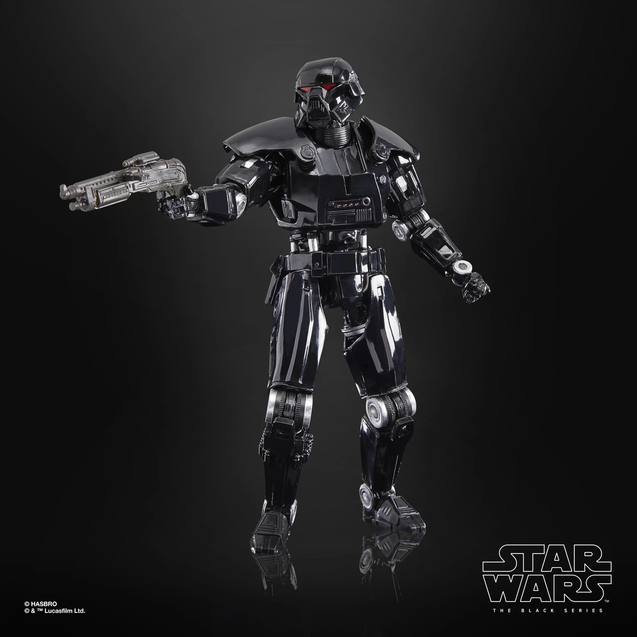 Hasbro Star Wars Black Series Mandalorian Dark Trooper 6" Action Figure 6 Hasbro Star Wars Black Series Mandalorian Dark Trooper 6" Action Figure - Image 4