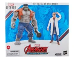 Hasbro Marvel Legends 60th Anniversary Avengers Beyond Earth's Mightiest Gray Hulk And Dr. Bruce Banner Two Pack Action Figure -Hasbro 5010996142597