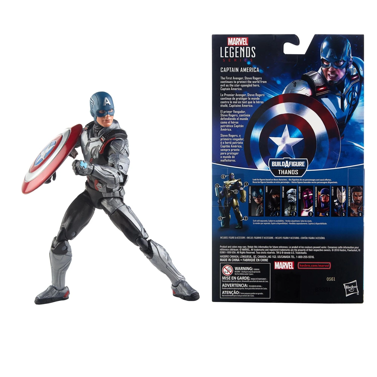 Hasbro Marvel Legends Avengers Endgame Captain America Acton Figure 5 Hasbro Marvel Legends Avengers Endgame Captain America Acton Figure - Image 3