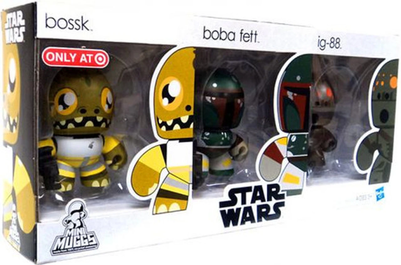 Hasbro Star Wars The Empire Strikes Back Mini Muggs Bossk, Boba Fett & IG-88 Exclusive Vinyl Figure 3-Pack 3 Hasbro Star Wars The Empire Strikes Back Mini Muggs Bossk, Boba Fett & IG-88 Exclusive Vinyl Figure 3-Pack