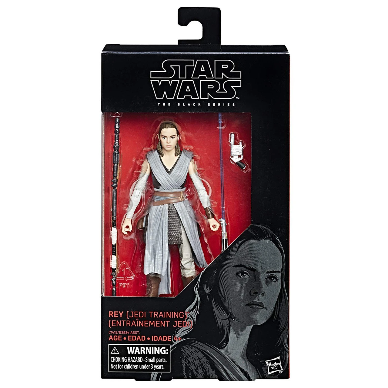 Hasbro Star Wars The Black Series 6 Inch Rey Jedi Training #44 3 Hasbro Star Wars The Black Series 6 Inch Rey Jedi Training #44