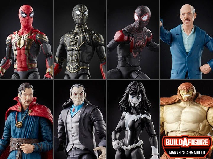 Hasbro Marvel Legends Spider-Man No Way Home Wave 1 Set Of 7 (Marvel's Armadillo BAF) Action Figure 3 Hasbro Marvel Legends Spider-Man No Way Home Wave 1 Set Of 7 (Marvel's Armadillo BAF) Action Figure